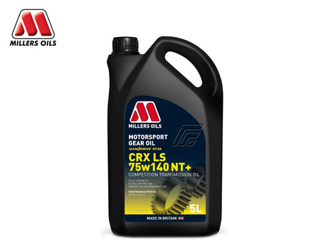 Millers Gear Oil With LSD Additive - CRX LS 75w140 NT+ - 5 Litre - Dog & Sequential Gearboxes