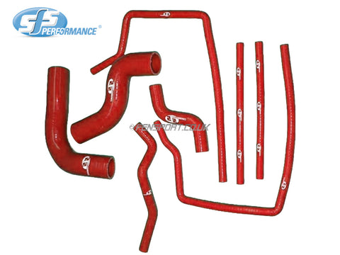 SFS Coolant Hose Kit - Red - MR2 MK1 AW11 - CHS274-RED