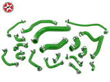 Radiator Coolant  Silicone Hose Kit - Stoney Racing - Celica ST185 - Green