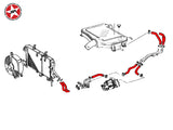 Silicone - Charge Cooler Radiator Hose Kit - Stoney Racing - Celica ST185 RC & CS - Diagram