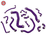 Radiator Coolant Silicone Hose Kit - Stoney Racing - Celica ST205 - Purple