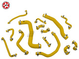 Radiator Coolant Silicone Hose Kit - Stoney Racing - Celica ST205 - Yellow