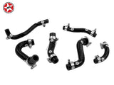 Front Trunk Heater & Brake Booster Silicone Hose Kit - Stoney Racing - MR2 MK2 Rev 1, 2 & 3 Turbo - Black
