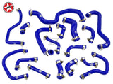 Ancillary Coolant & Breather Silicone Hose Kit - Stoney Racing - MR2 MK2 Rev 3+ NA - Blue