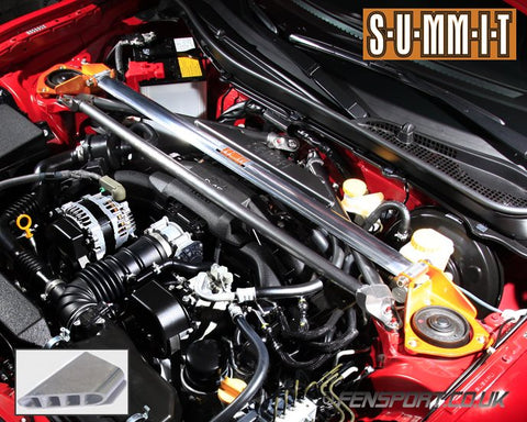 Summit Front Strut Tower Brace - Polished - 2 Point with Brake Stopper - GT86 & BRZ
